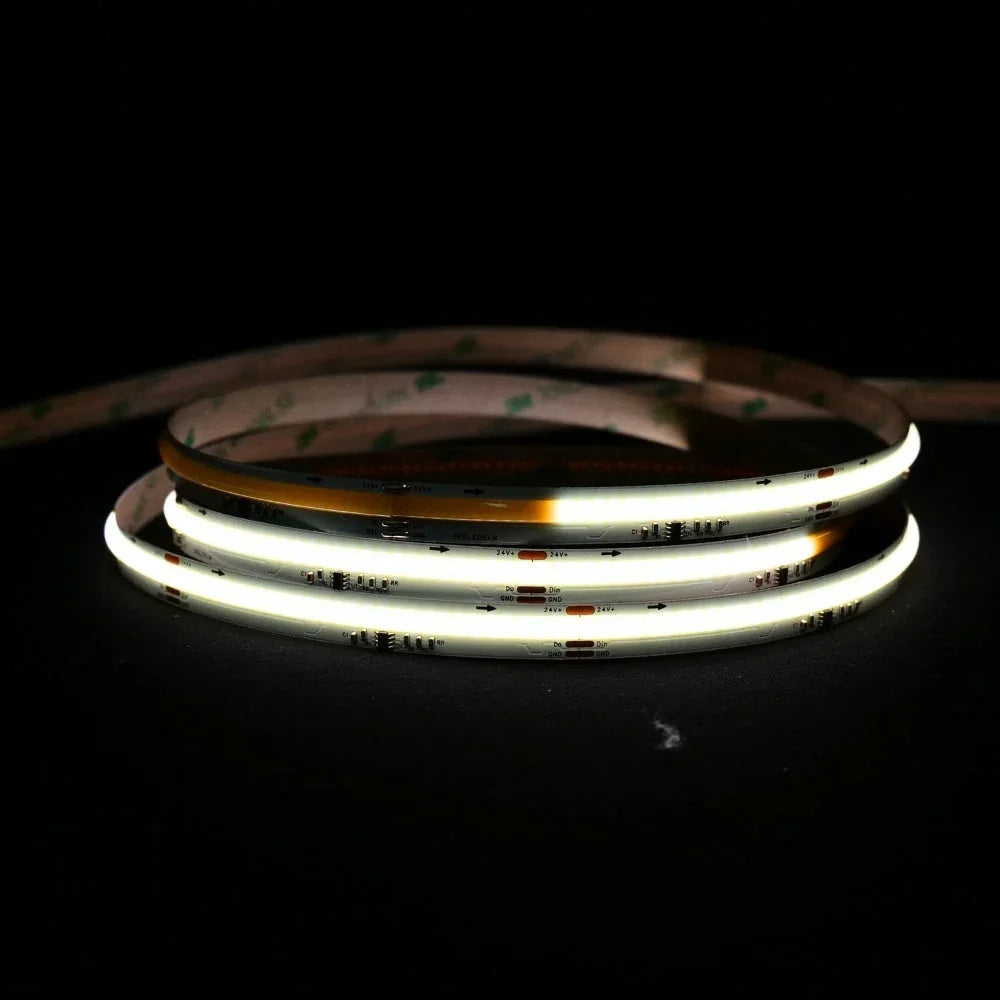 Digital Pixel SPI 2811 COB Strip Natural White 4000K 24V IP20 non waterproof waterflow running water