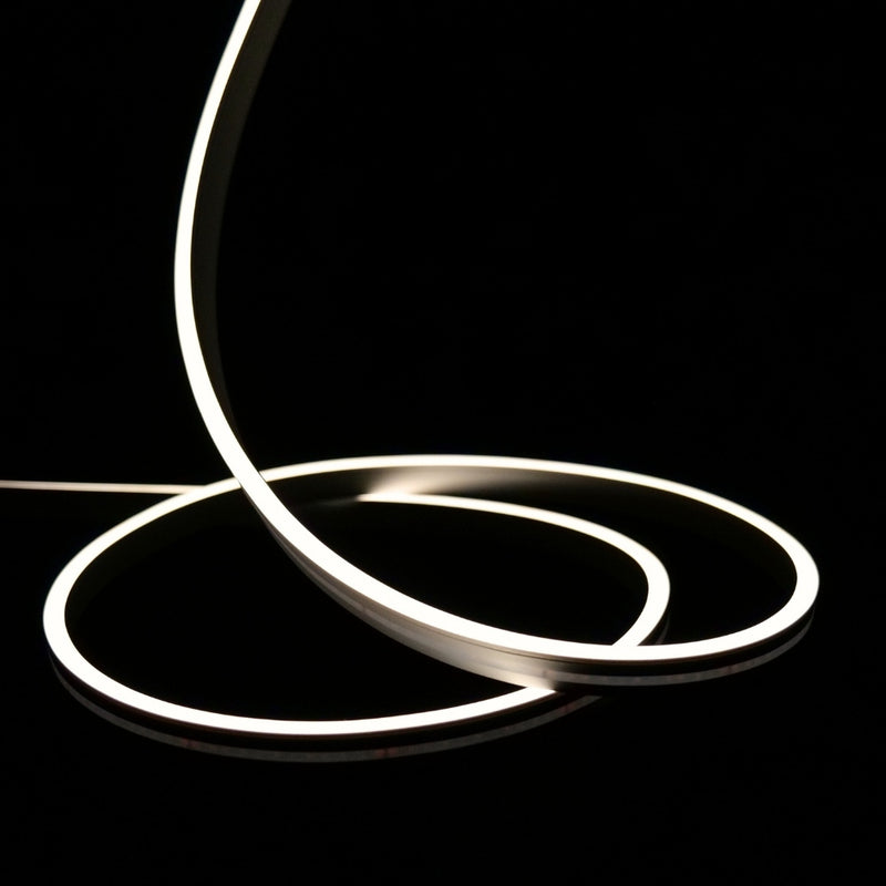 Natural White 4000K 8x16mm IP67 LED neon flex 24V — extra long 20m run, waterproof outdoor