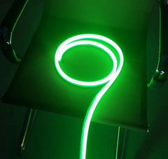 Green LED Neon Flex 220V 240V 8x16mm 120LEDs/m IP65 Waterproof with UK Plug
