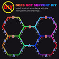 RGB Hexagrid LED Hexagon Ultrabright LED Multicolour Hex Lights - Five Hex Grid - ATOM LED