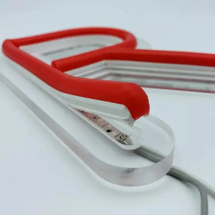 Red Silicone Neon Flex Tube Diffuser Body for LED Strip Lights Neon Signs 8mm - ATOM LED