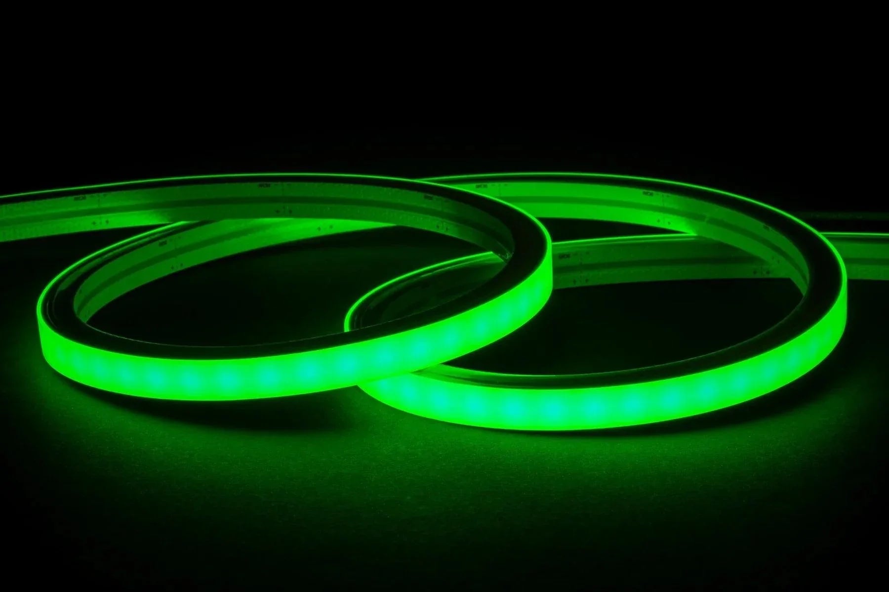 Green LED Neon Flex 220V 240V Flat Shape Top Bending 20cm Cutting IP65 with UK Plug - ATOM LED