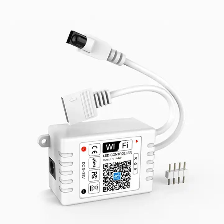 RGB LED Strip 24V 10 Metre One Length IP65 Waterproof 60LED/m with WIFI App Control to work with Google & Alexa Kit - ATOM LED