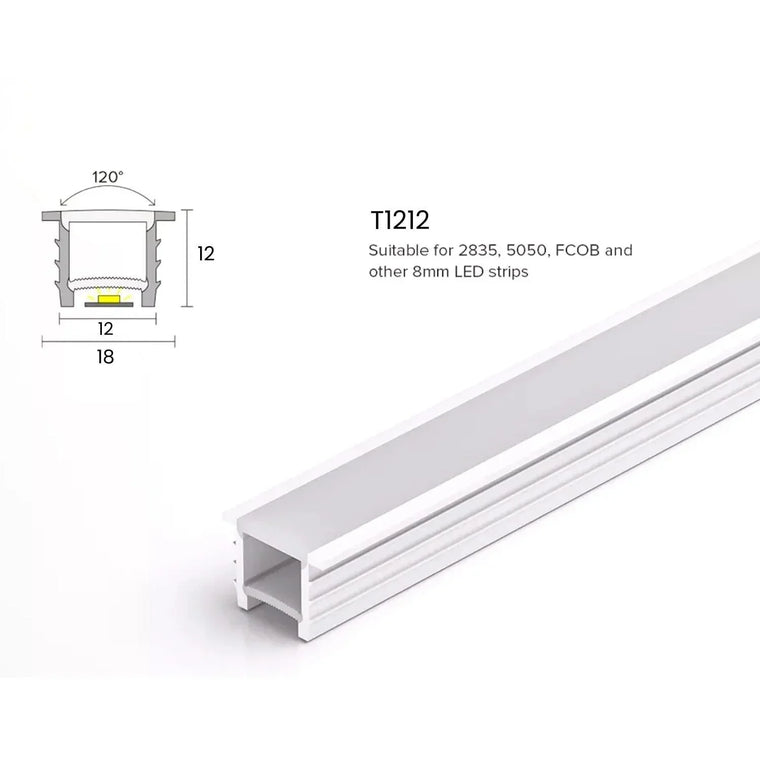 LED Strip Silicone Neon Flex Profile Cover Body Flexible Bendable 12x12mm — ATOM LED