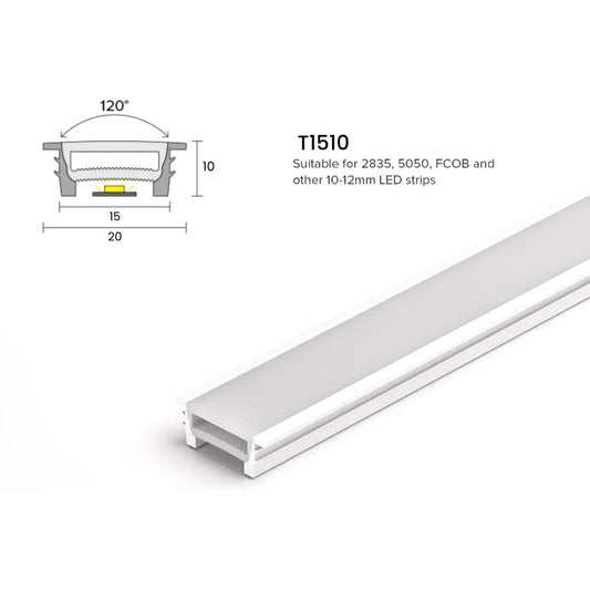 LED Strip Silicone Neon Flex Profile Cover Body Flexible Bendable 15x10mm