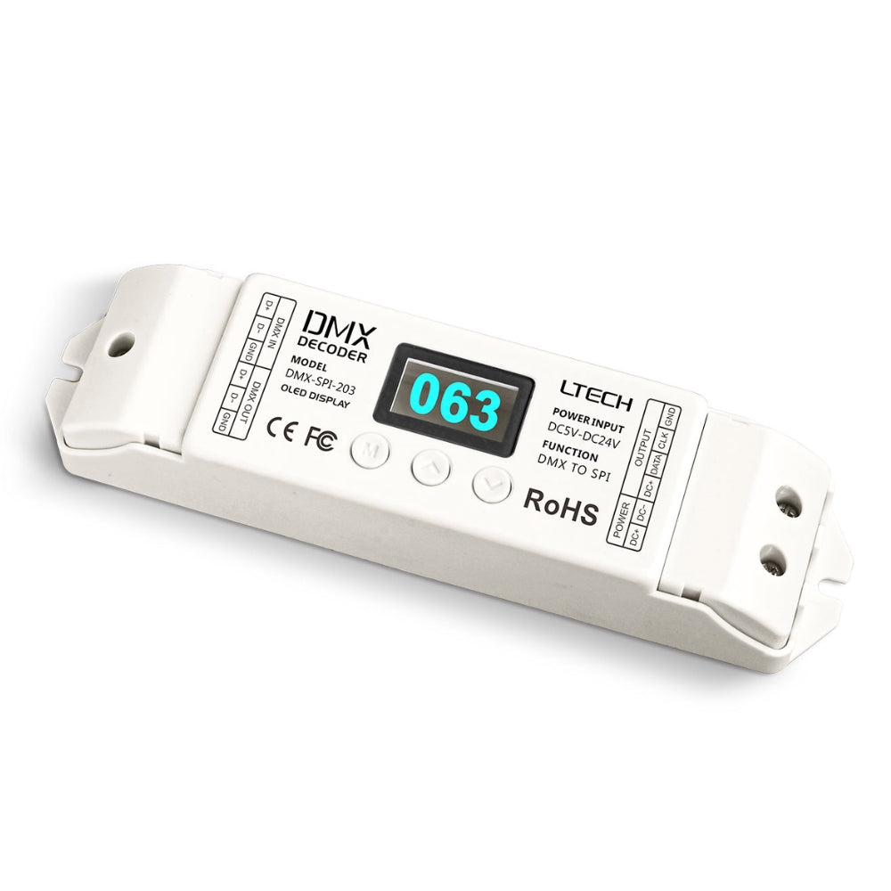 LTECH DMX-SPI-203 DC5-24V DMX512 SPI 1024 Digital Pixels IC Decoder Controller