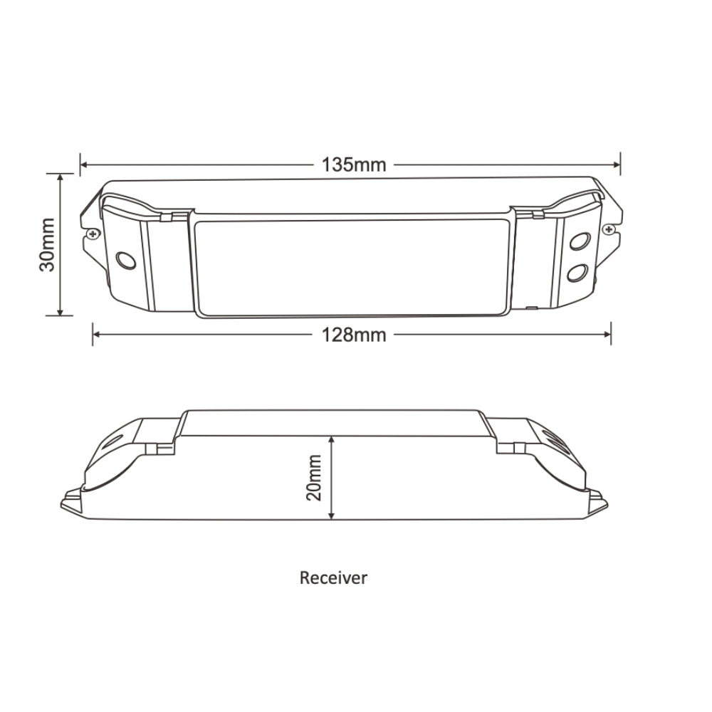 LTECH Remote Control Dimmer With RF Receiver M1+M3-3A