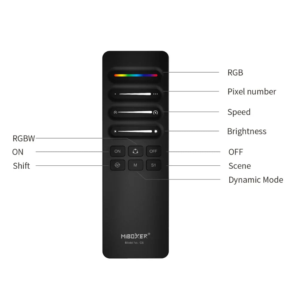 Miboxer Digital RGB SPI Remote C6