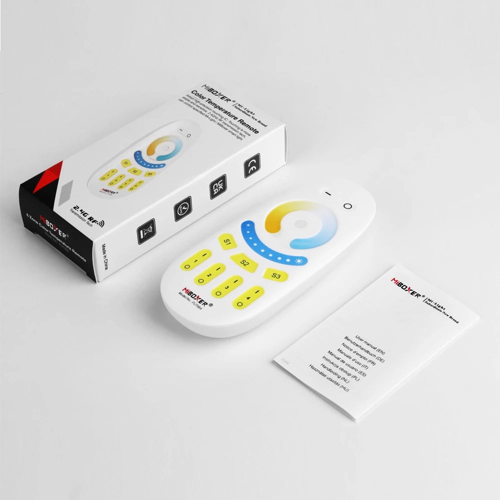 Miboxer CCT 4-Zone Color Temperature Remote FUT094