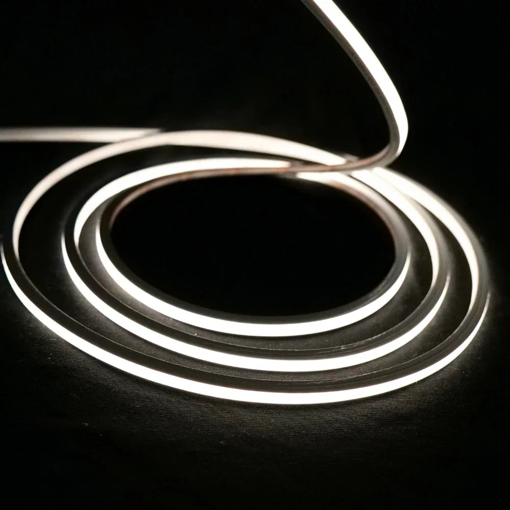  Micro Mini Natural White Neon Flex 4000K 24V Top Bend 4.5x4.5mm IP65 Waterproof 240LEDs/m