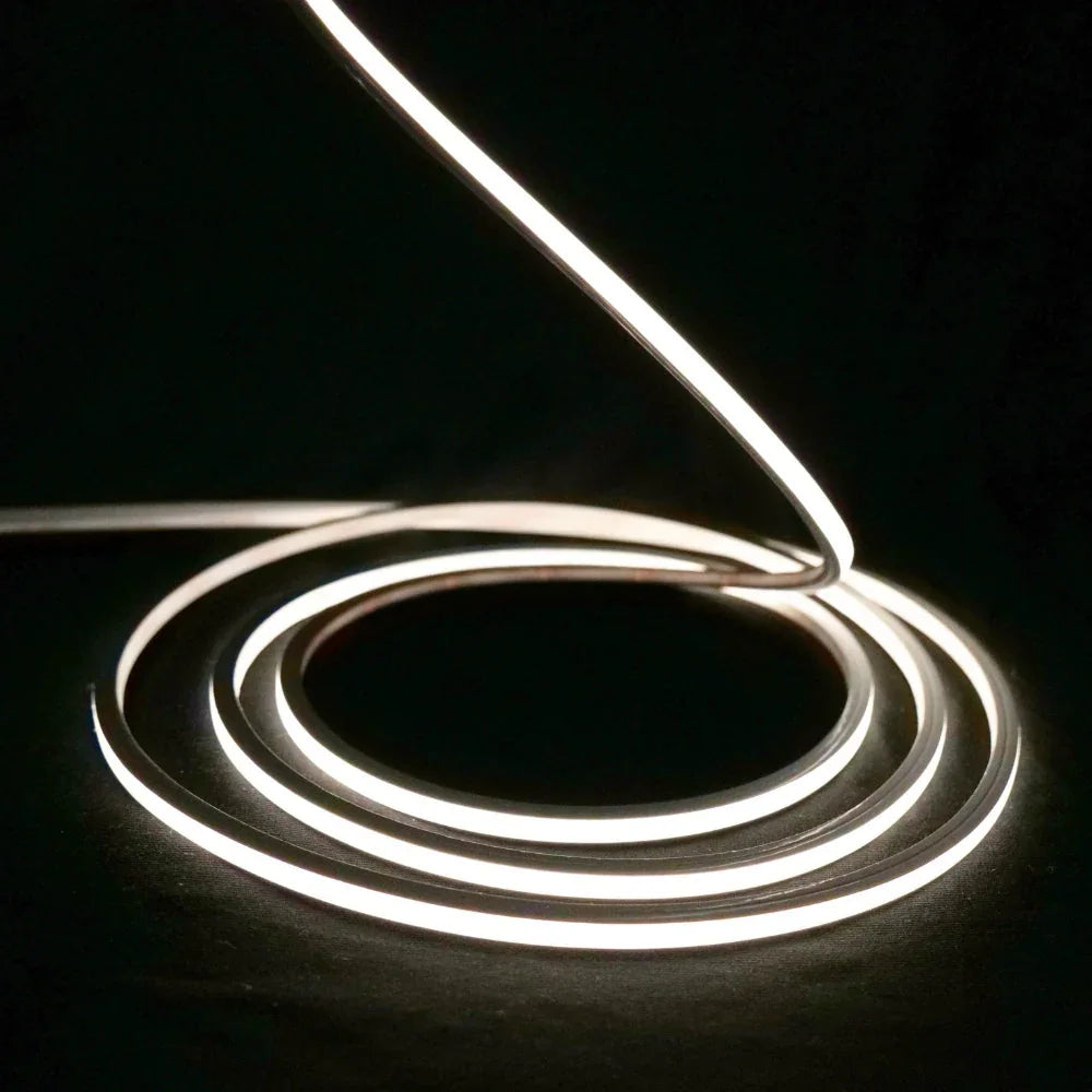  Micro Mini Natural White Neon Flex 4000K 24V Top Bend 4.5x4.5mm IP65 Waterproof 240LEDs/m