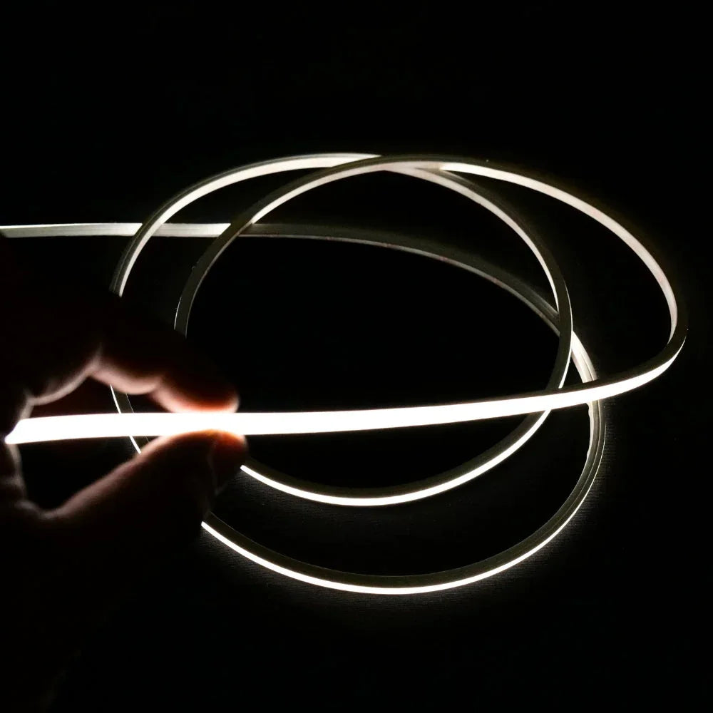  Micro Mini Natural White Neon Flex 4000K 24V Top Bend 4.5x4.5mm IP65 Waterproof 240LEDs/m