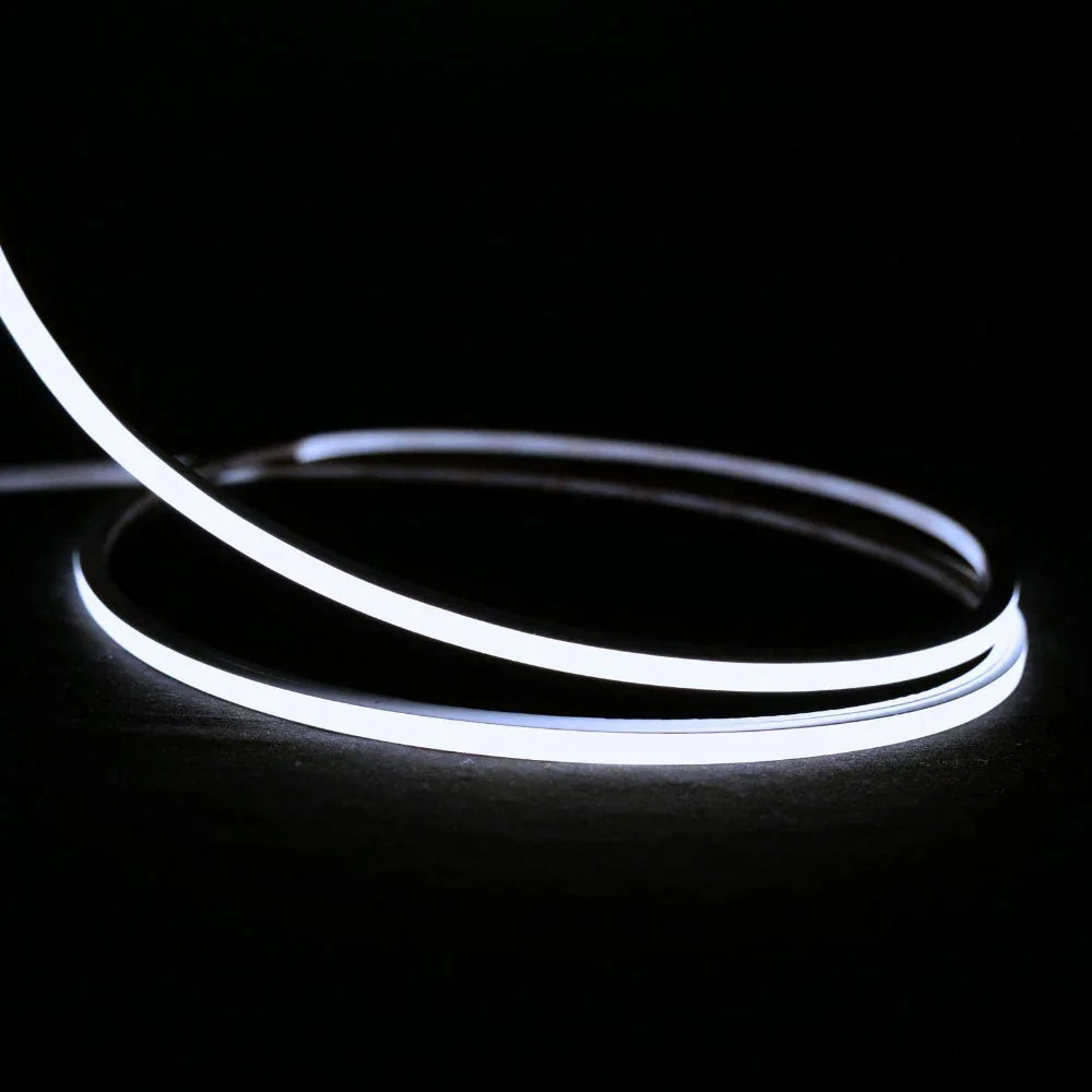 Micro Mini Cool White Neon Flex 6000K 24V Top Bend 4.5x4.5mm IP65 Waterproof 240LEDs/m