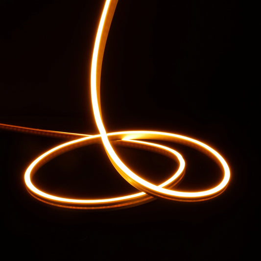 Mini Orange Neon Flex  24V 6x12mm IP65 Waterproof 15m