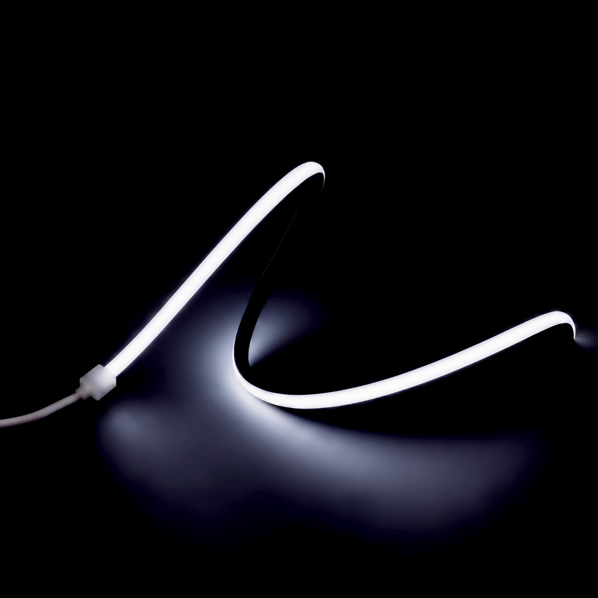 6000K 15x15mm vertical bend LED Neon Flex - raised-wave colour illustration