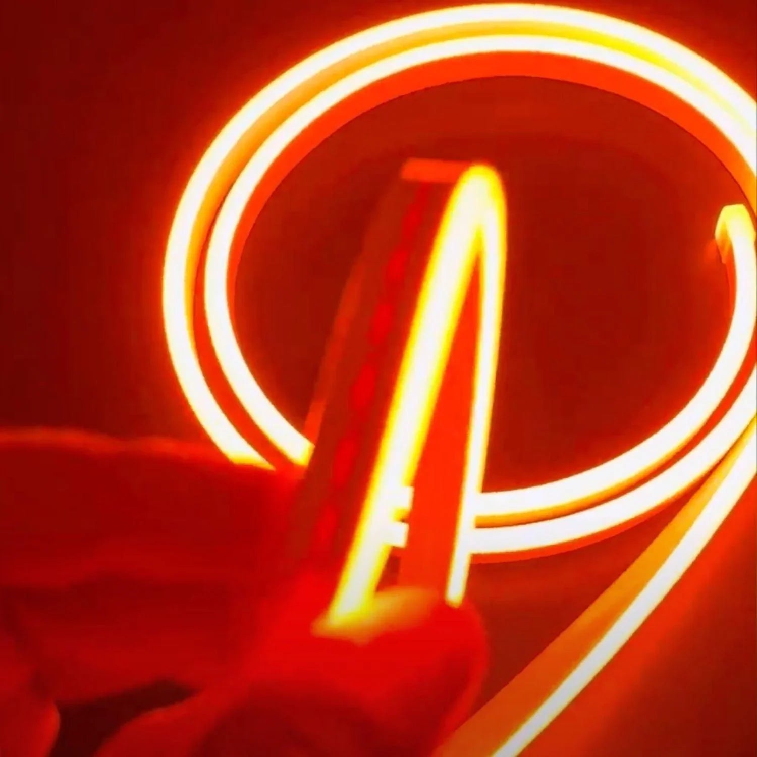 Mini Orange LED Neon Flex 12V 6x12mm 120LED/m IP65 Waterproof 1cm Cut - ATOM LED