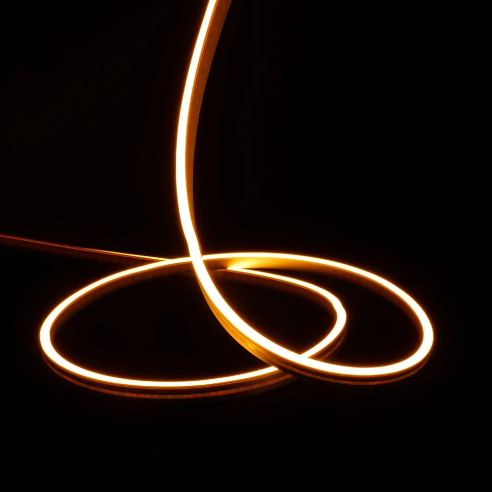 Mini Orange Neon Flex  24V 6x12mm IP65 Waterproof 15m
