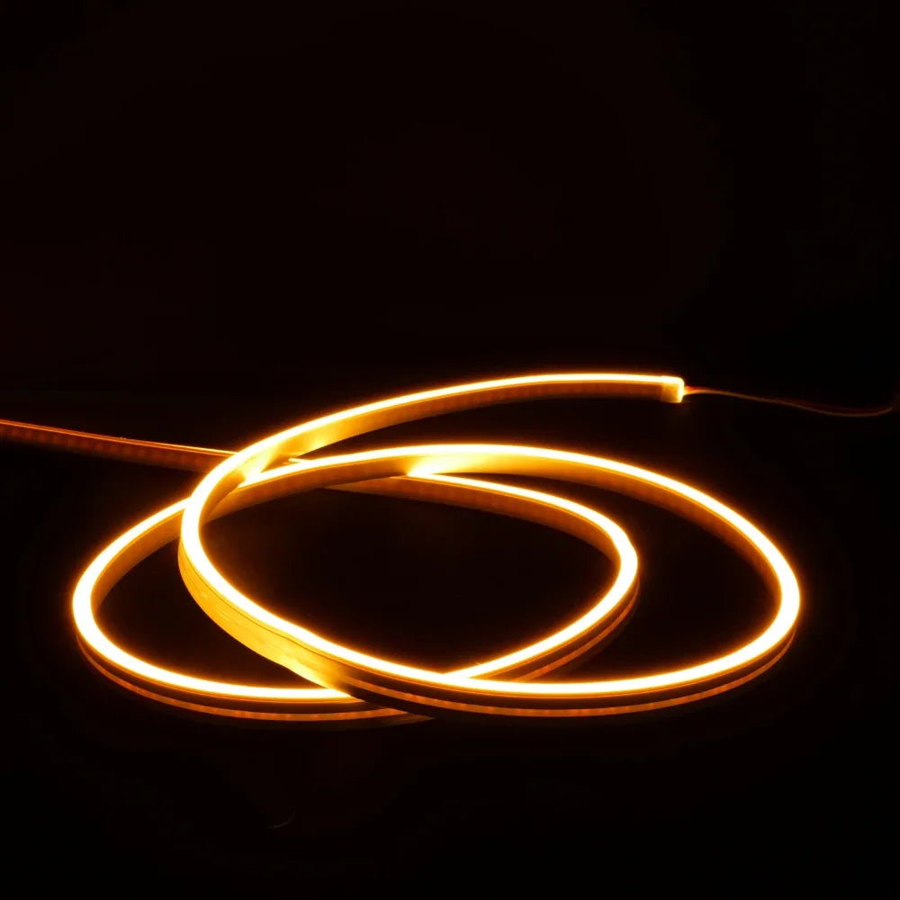 Mini Orange Neon Flex  24V 6x12mm IP65 Waterproof 15m