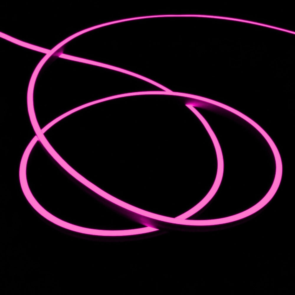 Pink LED Flex 24V 8x16mm 120LEDs/m IP65 Waterproof 15m