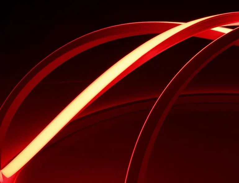 Red LED Neon Flex 220V 240V Top Bending 20cm Cutting IP65 with UK Plug - ATOM LED