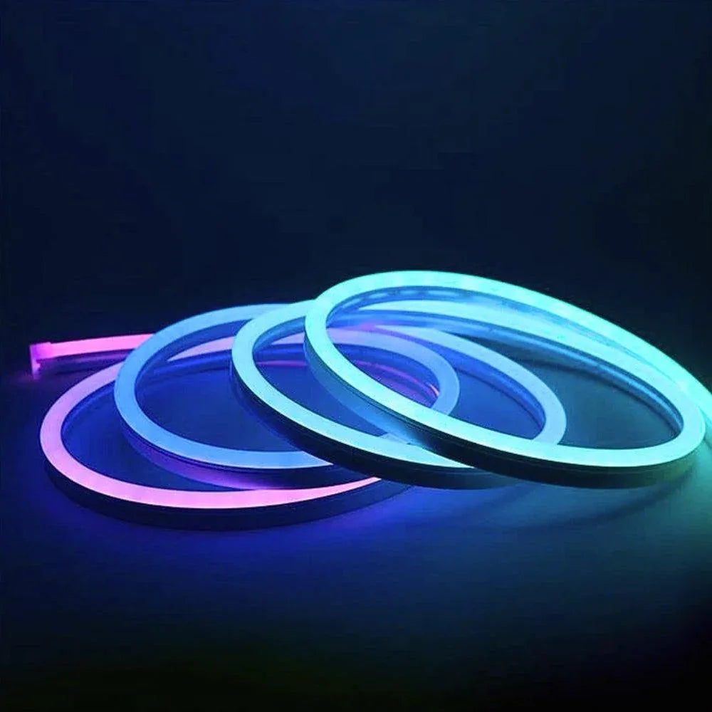 extra long RGB Neon Flex 24V 10x20mm IP68 Waterproof 12.5cm Cut
