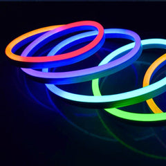 Ultra Long RGB Neon Flex 24V 10x20mm 48V IP68 12.5cm Cut