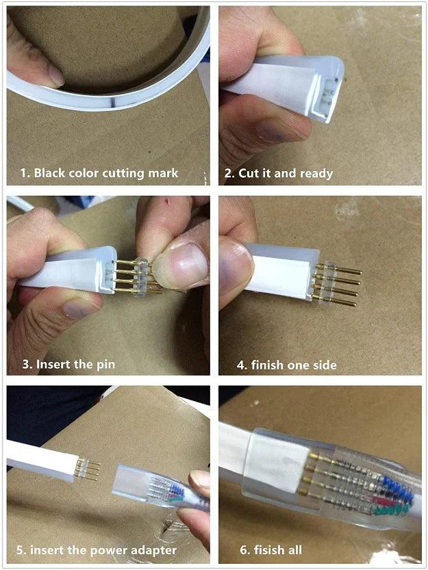 RGB LED Neon Flex 220V 240V 10x18mm IP67 Dimmable Wireless Bluetooth App Control with Remote - ATOM LED
