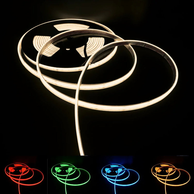 RGB CCT COB LED Strip 24V IP20 non-Waterproof 840 LEDs/m 12mm Wide