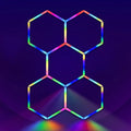 RGB Hexagrid LED Hexagon Ultrabright LED Multicolour Hex Lights - Five Hex Grid - ATOM LED