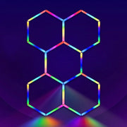RGB Hexagrid LED Hexagon Ultrabright LED Multicolour Hex Lights - Five Hex Grid - ATOM LED