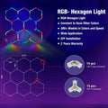 RGB Hexagrid LED Hexagon Ultrabright LED Multicolour Hex Lights - Eight Hex Grid - ATOM LED