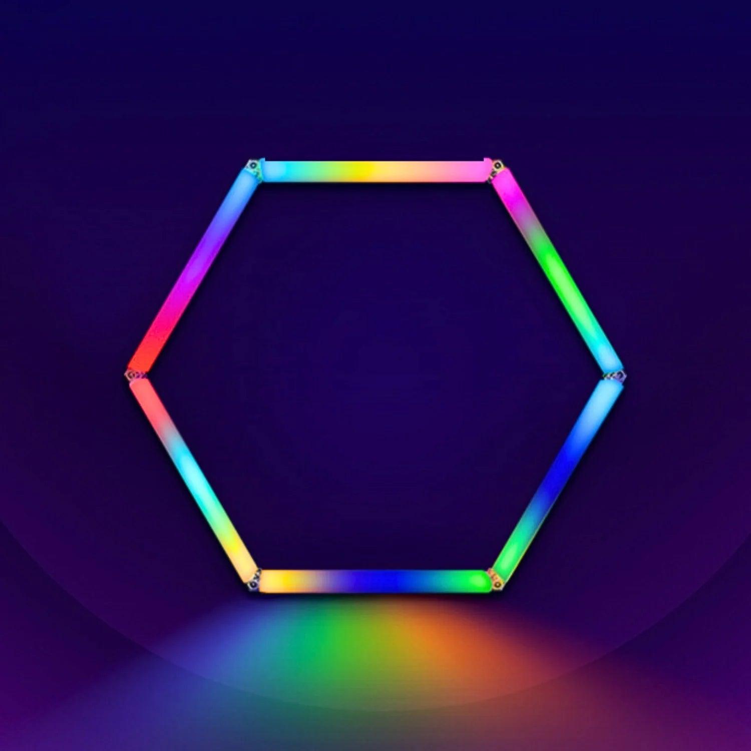 RGB Hexagrid LED Hexagon Ultrabright LED Multicolour Hex Lights - Single Hex Grid - ATOM LED