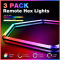 RGB Hexagrid LED Hexagon Ultrabright LED Multicolour Hex Lights - Four Hex Grid - ATOM LED