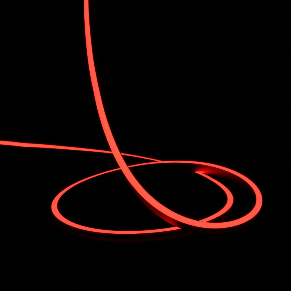 Mini Red Neon Flex 6000K 24V 6x12mm IP65 Waterproof 15m