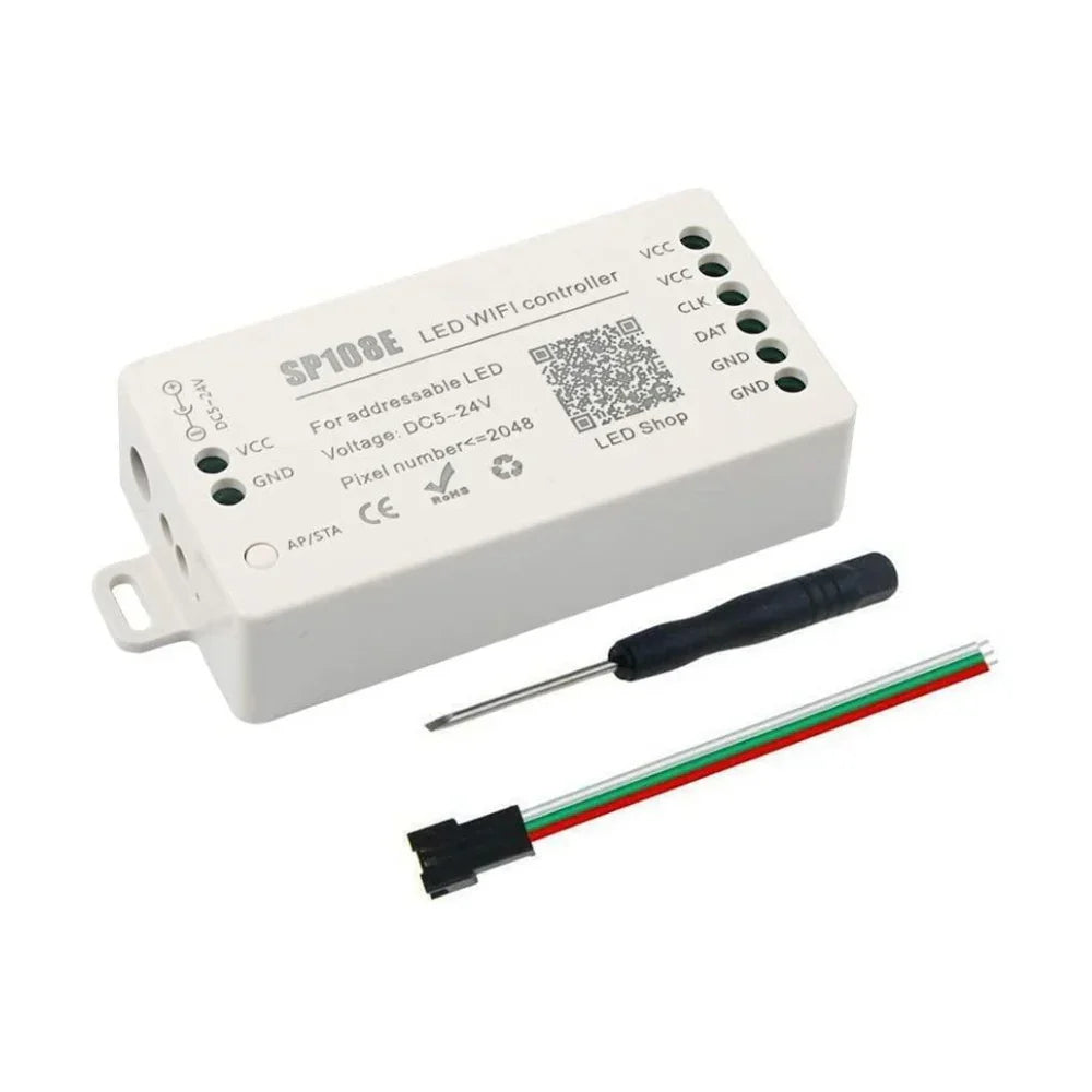 SP108E Digital Pixel SPI Smart WiFi Controller DC 5V-24V