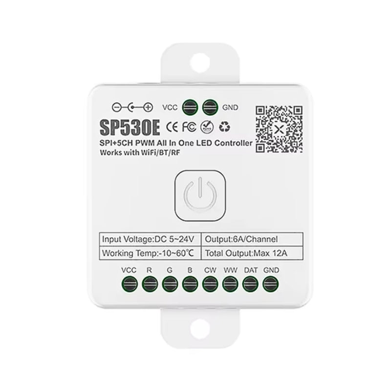 SP530E All in One DC5-24V WiFi and Bluetooth Controller