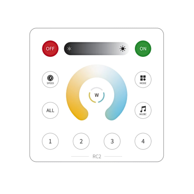 SP530E CCT Wall Panel Controller DC5-24V CCT LED Strip Controller RC2