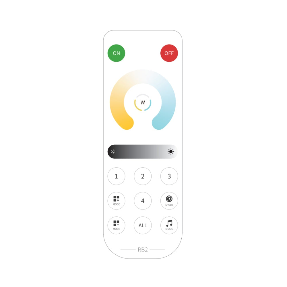 SP530E Remote for DC5-24V CCT LED Strip Controller RB2