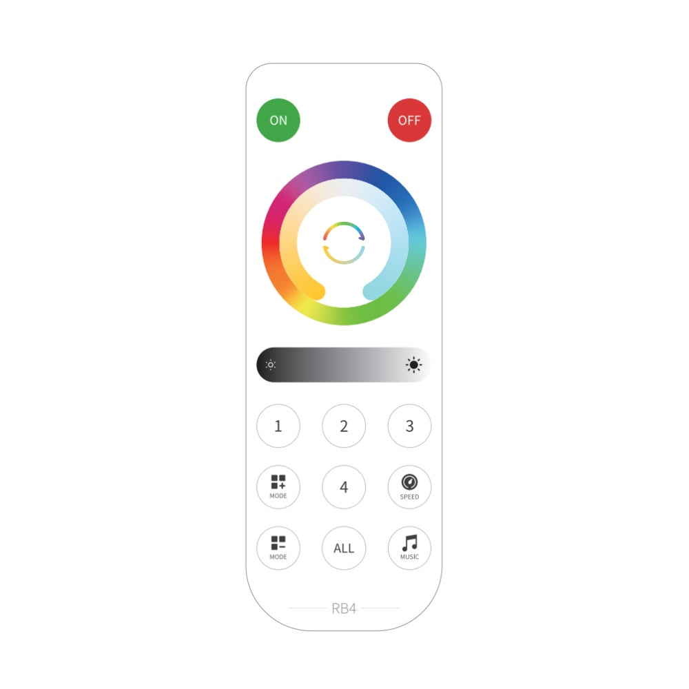 SP530E Remote for DC5-24V RGB CCT LED Strip Controller RB4 – ATOM LED