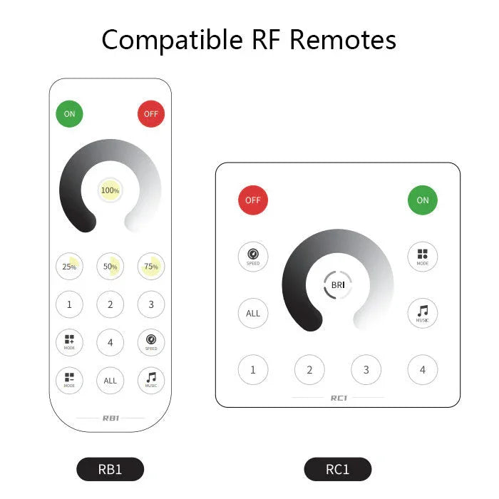 SP636E Addressable LED Strip Dimmer Bluetooth Music Control DC5-24V waterflow with remote and panel 