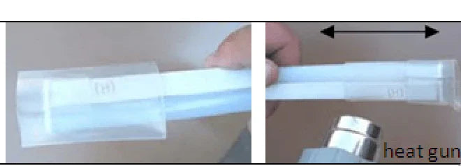 Adhesive Clear Heat Shrink Sleeving - 2:1 Weatherproof Heatshrink Tubing 16-25mm 1 Metre - ATOM LED