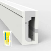 Silicone LED Neon Flex Diffuser Body for LED Strip 12x20mm - ATOM LED