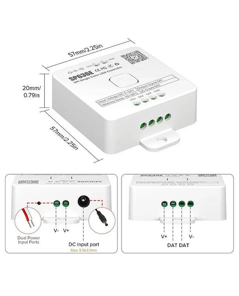 SP636E Addressable SPI LED Strip Bluetooth Music Control DC5-24V – ATOM LED