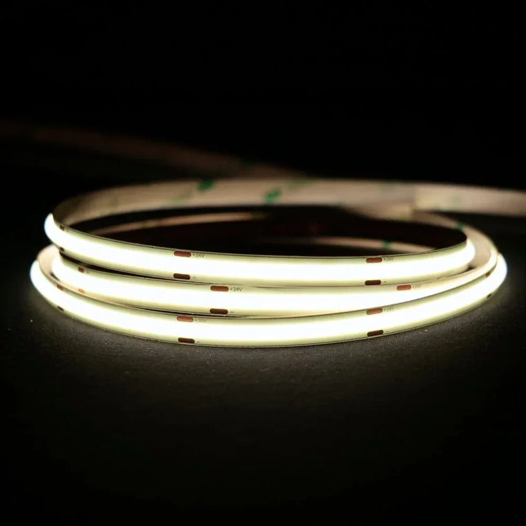 Ultra Long Natural White 4000K COB LED Strip 48V 480LEDs/m IP20 30 metre