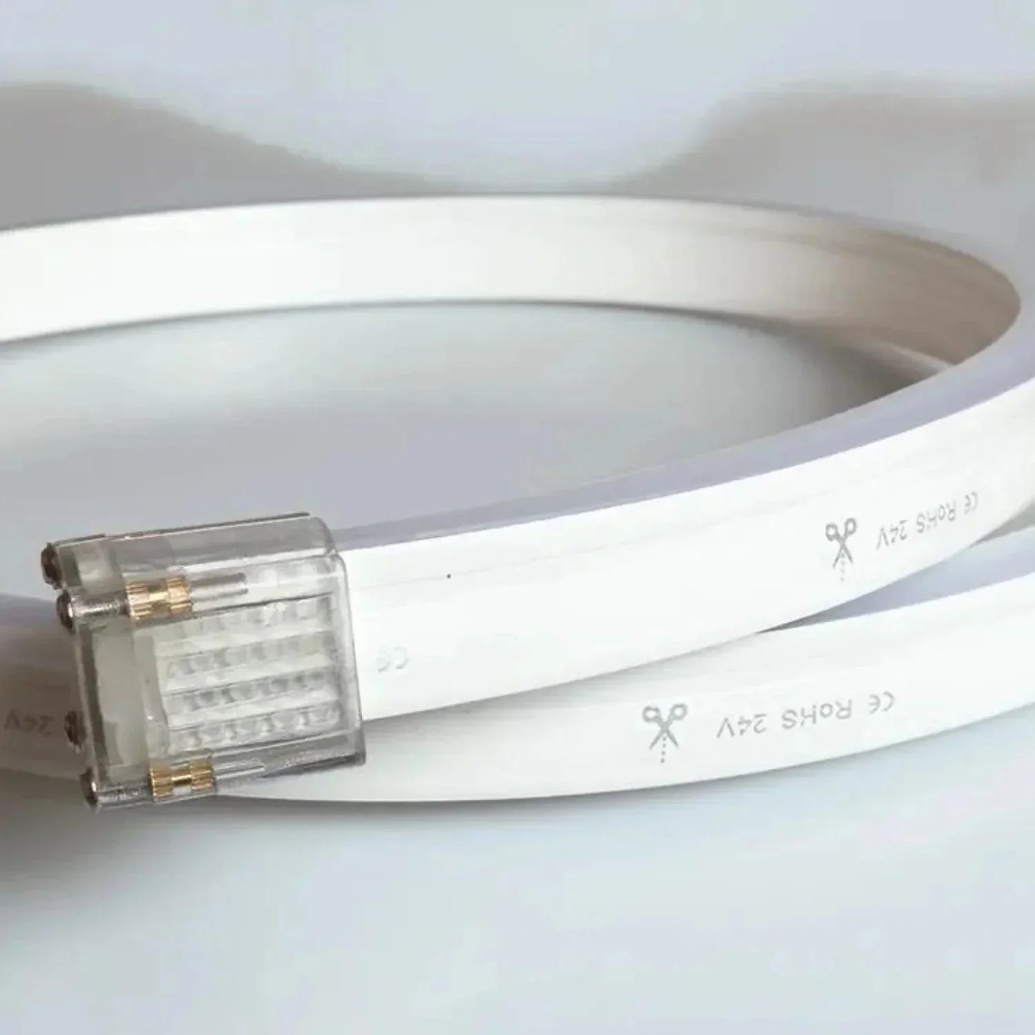 Front Cap & End Cap for for Addressable RGB LED Neon Flex 10x20mm IP68 - ATOM LED