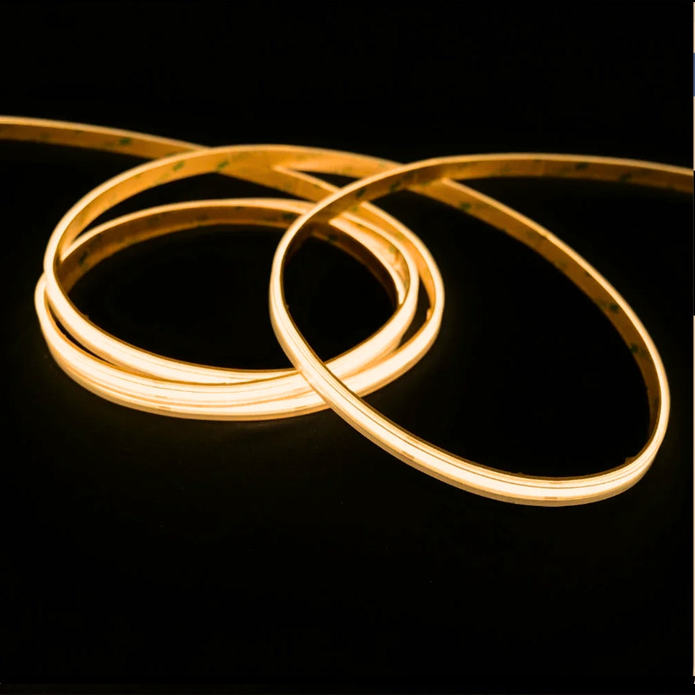 Warm White 2700K COB LED Strip 48V 480LEDs/m IP67 Waterproof 30m Run