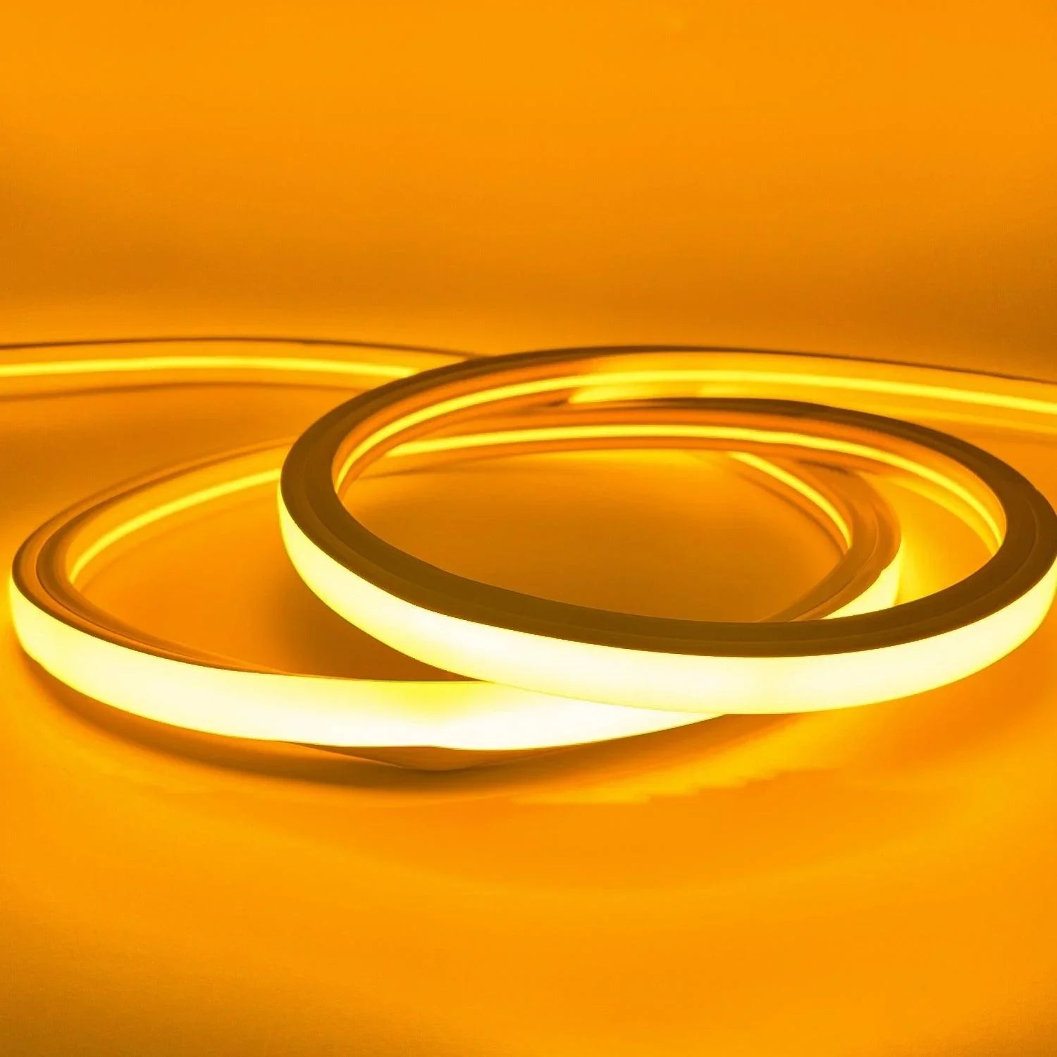 Yellow LED Neon Flex 220V 240V Top Bending 20cm Cutting IP65 with UK Plug - ATOM LED