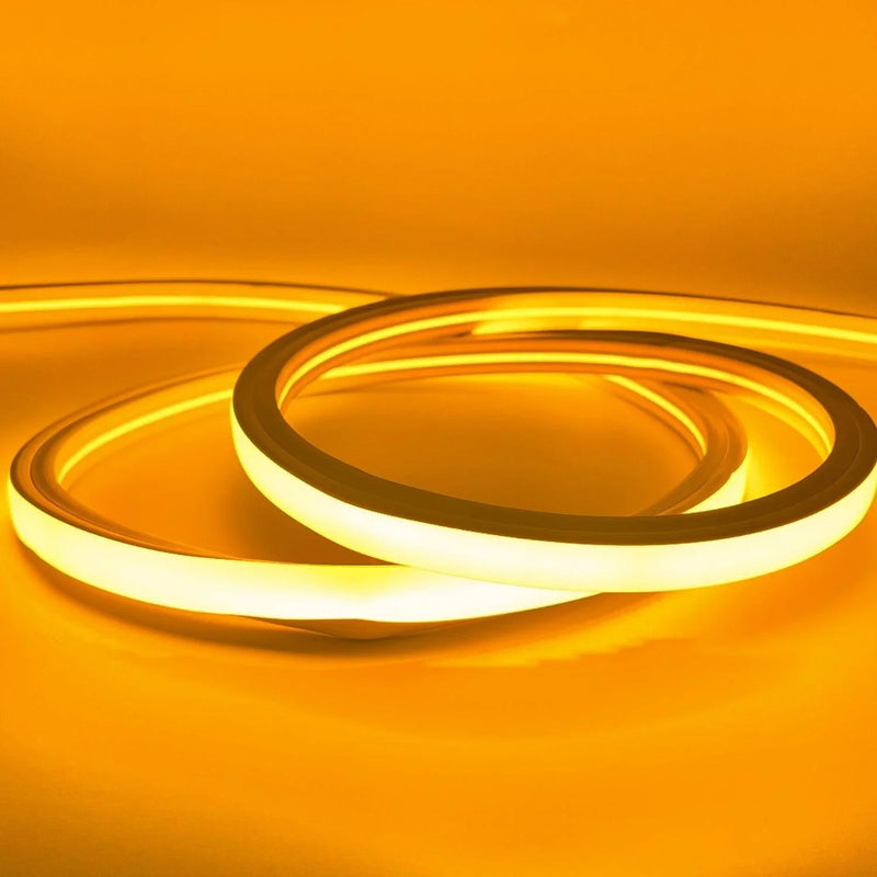 Yellow LED Neon Flex 220V 240V Top Bending 20cm Cutting IP65 with UK Plug - ATOM LED