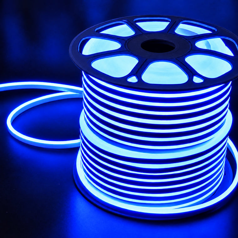 ATOM LED 8×16mm 220–240V blue neon flex illuminated reel