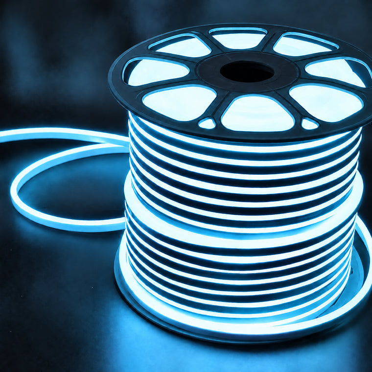 ATOM LED 8×16mm 220–240V ice blue neon flex illuminated reel